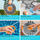 Pool-Roboter mit Akku-Betrieb für die totale Schwimmbad - Reinigung.