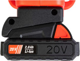 Akku Turbinen Laubbläser mit 40 Volt (2x 20V), 2x 2,0 Ah Lithium-Ionen Akku, 2 Stufen Drehzahlregulierung, hochwertiger Digital-Motor, Anti-Vibrationsgriff, incl. Akkus und Schnell-Ladegerät