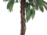 Künstlicher Mango-Baum mit Seidenblättern und Naturstämmen. 150 - 180 cm.