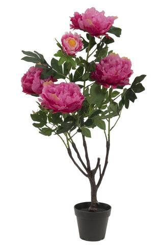 Pfingstrose, rosé, Kunstpflanze, 90cm