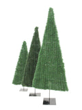 Dichter, platzsparender Tannenbaum, flach, dunkelgrün, 150cm