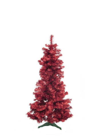 Tannenbaum in rot-metallic, 180cm