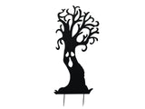 Halloween Silhouette Metall Geisterbaum, 150cm