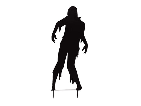Halloween Silhouette Metall Zombie Mann, 135cm