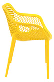 Stuhl AERO XXL, stapelbar, gelb