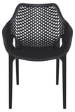 Stuhl AERO XXL, stapelbar, schwarz