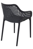 Stuhl AERO XXL, stapelbar, schwarz