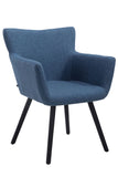 Besucherstuhl Amsterdam Stoff, blau