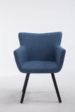Besucherstuhl Amsterdam Stoff, blau