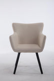 Besucherstuhl Amsterdam Stoff, beige
