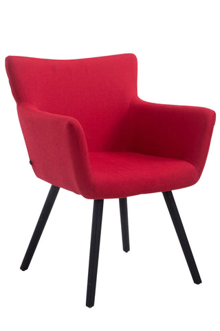 Besucherstuhl Amsterdam Stoff, rot