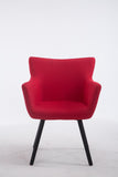 Besucherstuhl Amsterdam Stoff, rot