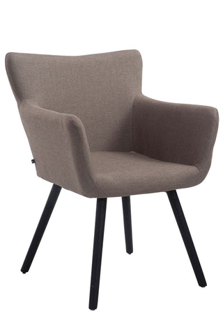 Besucherstuhl Amsterdam Stoff, taupe