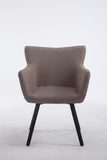 Besucherstuhl Amsterdam Stoff, taupe