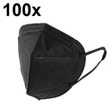 FFP2 schwarze Atemschutzmasken schwarz 5-lagig. (CE2841 EN 149:2001 + A1:2009)