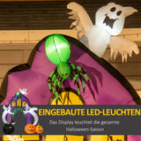 Halloween Deko Geistertorbogen Feiertagsdekorationen mit LEDs Aufblasbar 2,80 m