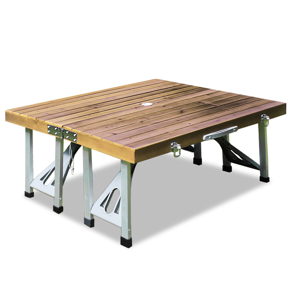 campingtisch für 4 personen Campingtisch Holz Alu für 4 Personen klappbar – Poochy-Couture