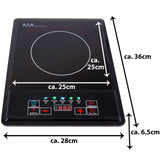 Induktionskochplatte mit LED-Display, 2000 Watt