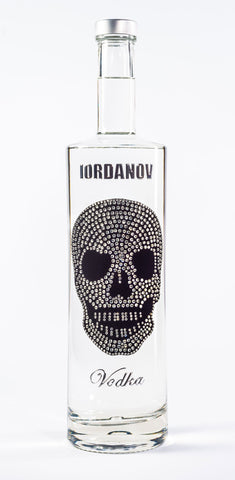 Iordanov Vodka Diamond Skull Edition aus ca. 1000 Kristallen 0,7 Liter (57,00€/L.)