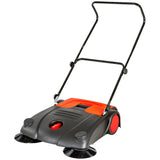 Kehrmaschine, 70 cm Breite, rot oder blau