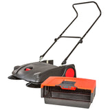 Kehrmaschine, 70 cm Breite, rot oder blau