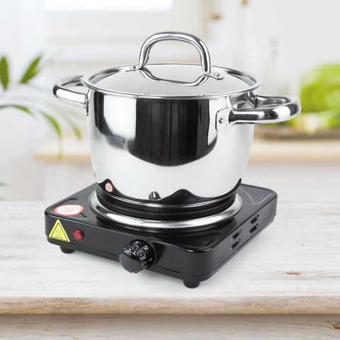 Einzel-Kochplatte 1.000 Watt, schwarz – Poochy-Couture