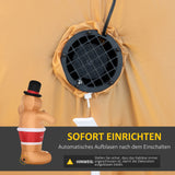 Aufblasbarer Lebkuchenmann, 238 cm mit LED-Beleuchtung. Weihnachten Deko Luftfigur wetterfest