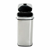 Abfalleimer XXL mit Hand-Bewegungssensor & Aluminium-Korpus, 50 Liter