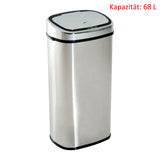 Abfalleimer XXL mit Hand-Bewegungssensor & Aluminium-Korpus, 50 oder 68 Liter