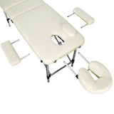 Aluminium-Massageliege Massagetisch Massagebank, 3 Zonen klappbar inkl. Tasche