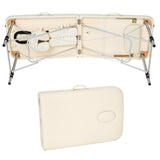 Aluminium-Massageliege Massagetisch Massagebank, 3 Zonen klappbar inkl. Tasche