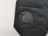 Ventil-Atemschutzmaske 5-lagig, schwarz. Black-Label.