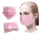 MNS Atemschutzmasken "OP-Maske" 3-lagig, rosa.