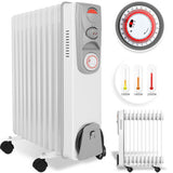 Ölradiator 2500 Watt Öl Radiator Elektroheizung Heizer Heater 24h Zeituhr Timer