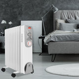Ölradiator 2500 Watt Öl Radiator Elektroheizung Heizer Heater 24h Zeituhr Timer