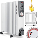 Ölradiator 2500 Watt Öl Radiator Elektroheizung Heizer Heater 24h Zeituhr Timer