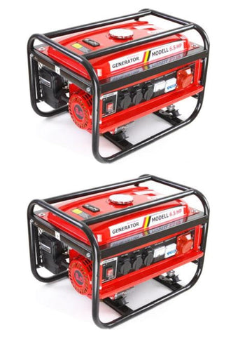 2 zum Preis von 1: Stromgenerator Notstromaggregat mit 6,5 PS Benzinmotor für die dauerhafte Stromerzeugung. (124,50 Euro)