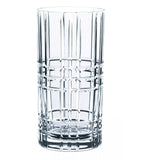 Quad Longdrinkglas und Whiskyglas, Wasserglas 12er Set, 2 Größen, Kristallglas