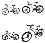 Mountainbike 26 Zoll, 21 Gänge, Doppelscheibenbremsen. Farben: Schwarz, blau, rot oder grün.