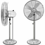 Stand-Windmaschine aus Vollmetall, 3-Geschwindigkeitsstufen, chrom