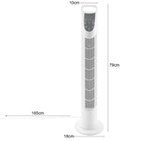 Säulenventilator mit Fernbedienung, weiß, silber oder schwarz
