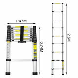 Teleskop-Anlegeleiter 200/260/320/380/410/440 cm