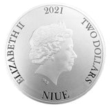Schwerer BITCOIN (1 Unze) aus echtem Sterlingsilber (Reinheit 999.9/1000) Münze 1 oz (1 Unze = 28,35 Gramm) Offizielles Zahlungsmittel. Limitierte Sammlermünze.