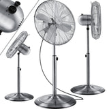 Standventilator Ø40 cm Luftkühler Ventilator 60W Lüfter Metall Chrom, Kupfer oder Schwarzmetall