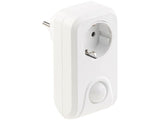 Bewegungsmelder Stecker: Steckdose mit PIR-Bewegungsmelder, 3.680 Watt Schalt-Leistung (Lichtsensor Steckdose)