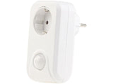 Bewegungsmelder Stecker: Steckdose mit PIR-Bewegungsmelder, 3.680 Watt Schalt-Leistung (Lichtsensor Steckdose)