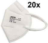 FFP2 weiße Atemschutzmasken, CE-zertifiziert. 5-lagig. (CE0370 EN 149:2001 + A1:2009)