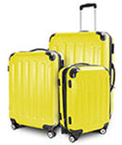 Reisekoffer-Set, 3 teilig, gelb