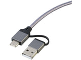 Multifunktions-Ladekabel für alle Ladebedürfnisse 8in1 USB-C/A zu USB-C/Micro-USB/Lightning