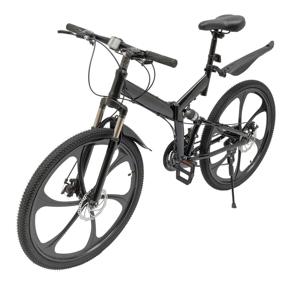 Fahrrad (Klappfahrrad), 26 Zoll, 21 Gänge, Doppelscheibenbremsen. – Poochy-Couture
